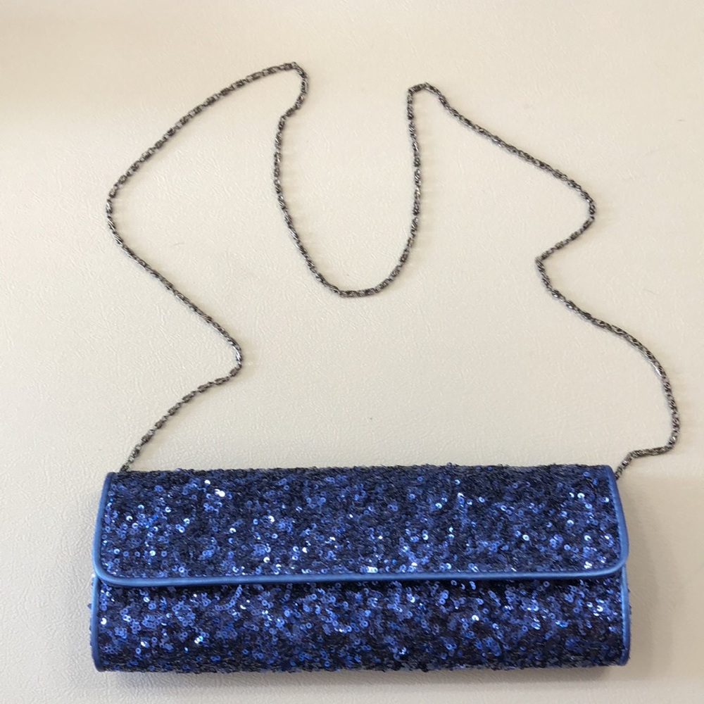 Blue Sparkle Forever 21 Clutch Purse